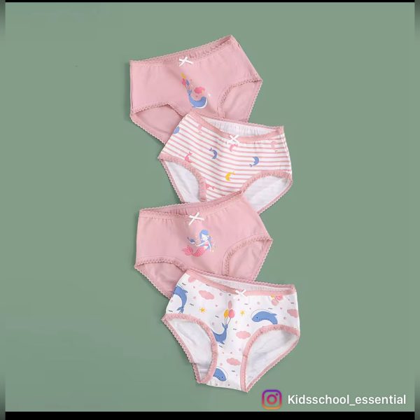 4pc Cotton Panties for Kids