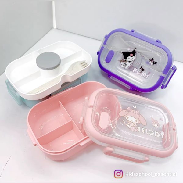 Double Deck Portable Lunch Box Compartmented